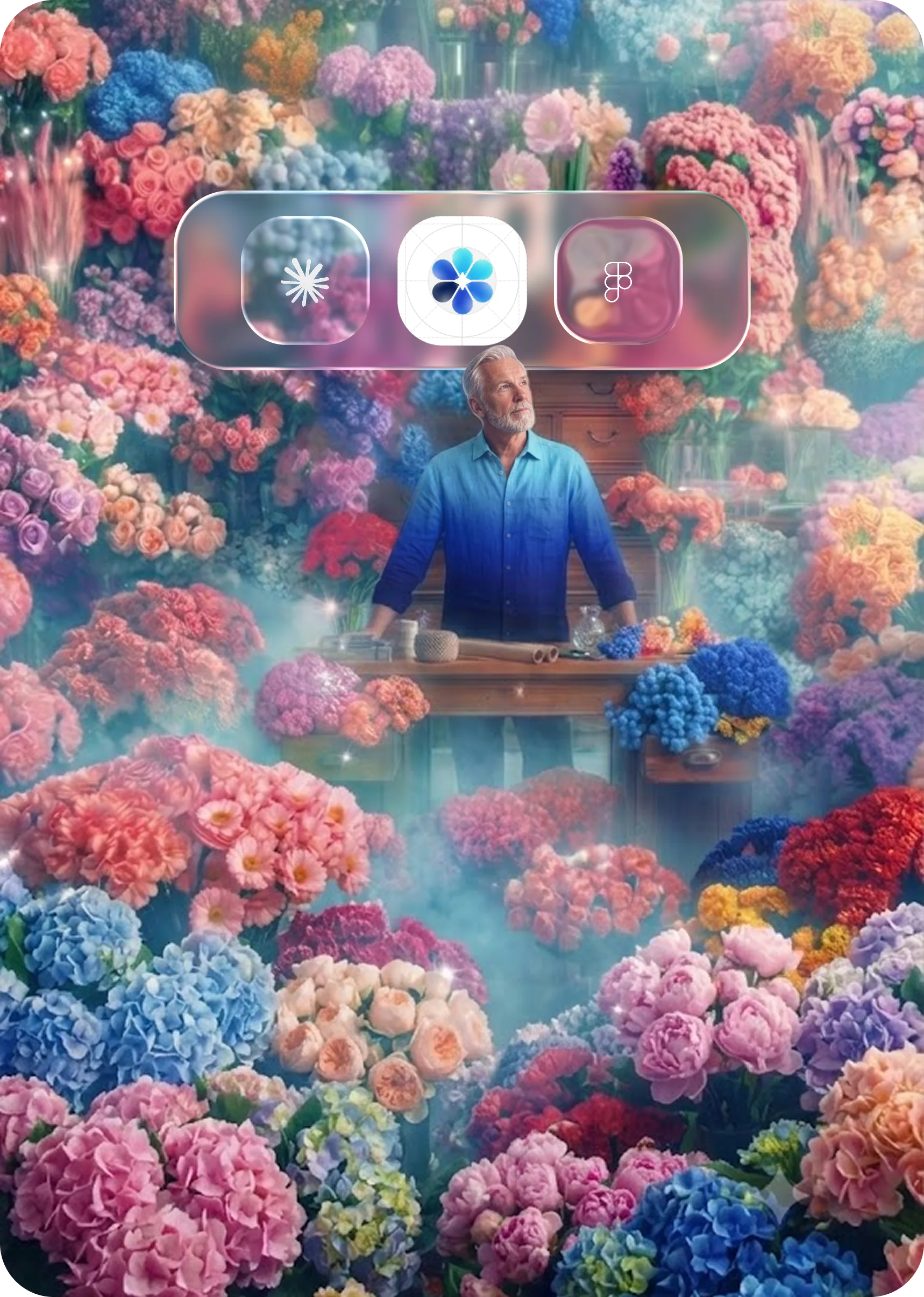 Copy real app screens and flows into Figma. Claude, Flaude, and Figma connected, with the browse gallery open